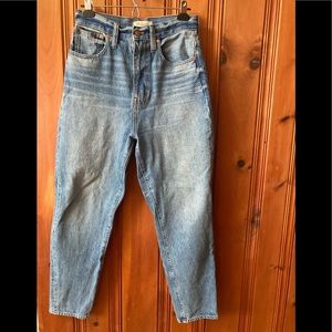 Madewell Highest Rise Mom Jean, medium wash